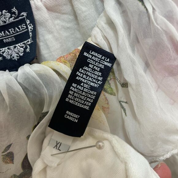 100% silk floral ruffled dress - Picture 7 of 8